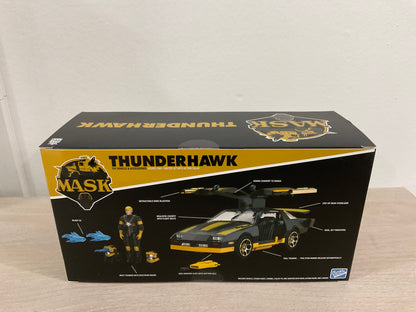 M.A.S.K. 40th Anniversary Thunderhawk Black & Gold Transforming Vehicle with Matt Trakker