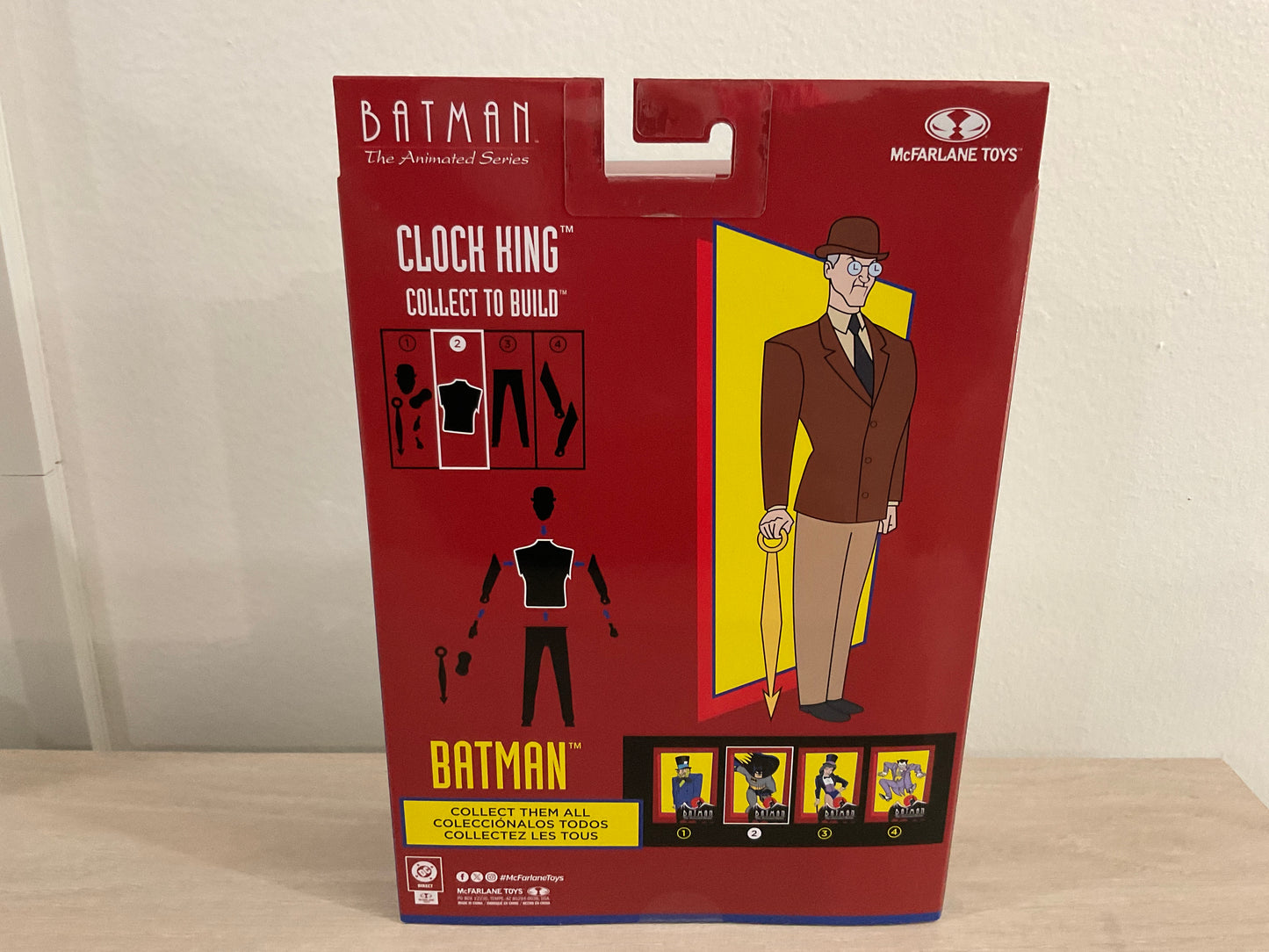 McFarlane DC Direct BTAS Batman Expressions Pack Platinum Chase Wave 7 Build-A-Figure