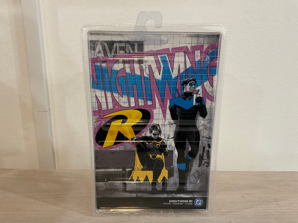 DC Direct Robin Tim Drake (Nightwing #81) Red Platinum 7" Action Figure with Comic