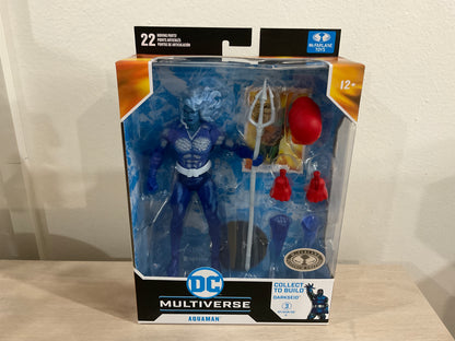 DC Multiverse Aquaman (Justice League Task Force) Platinum Edition 7-Inch Action Figure with Darkseid BAF Piece