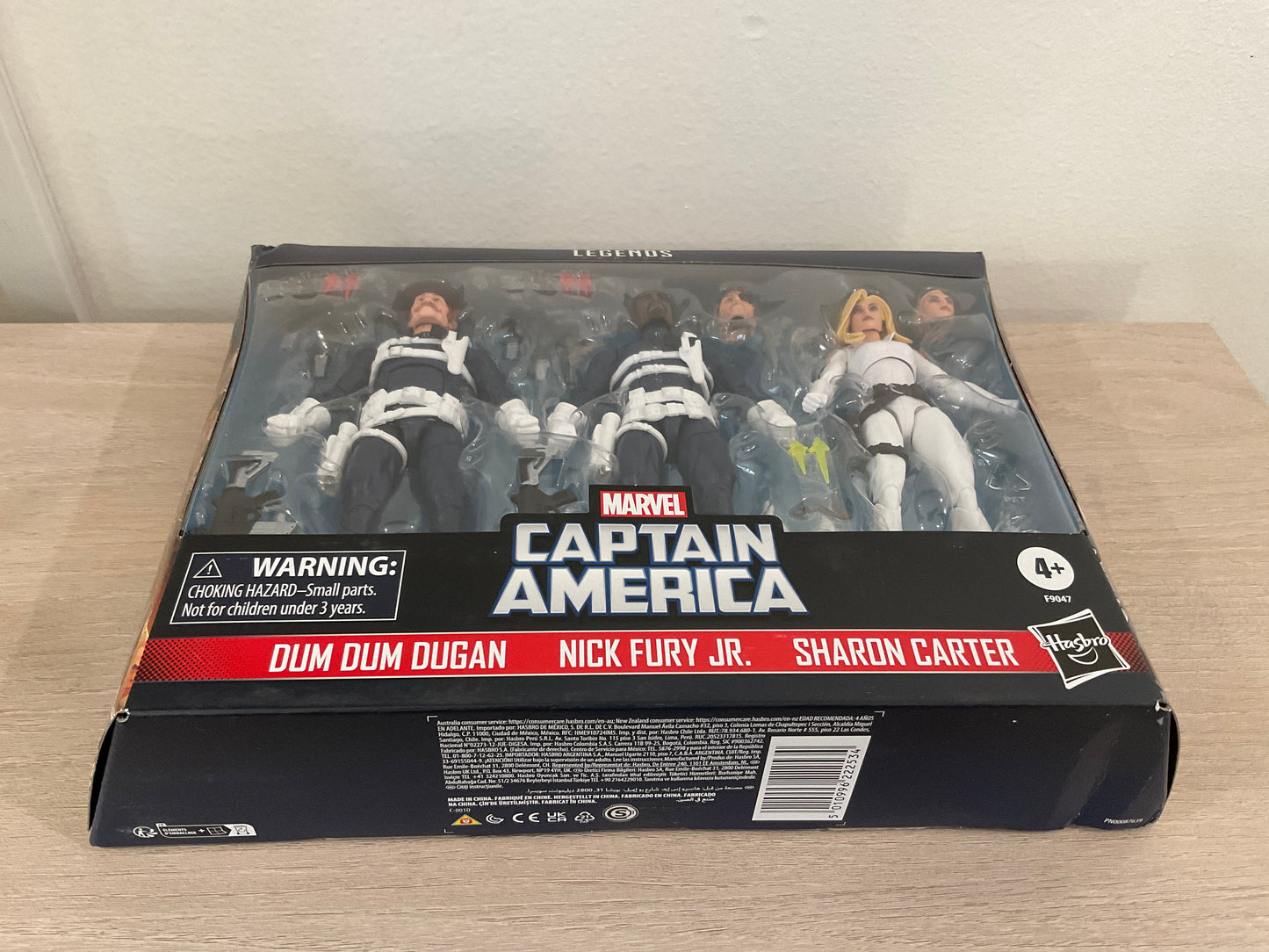 Marvel Legends Series S.H.I.E.L.D. 3-Pack – Dum Dum Dugan, Sharon Carter & Nick Fury Jr. 6" Figures (Damaged Packaging 1)