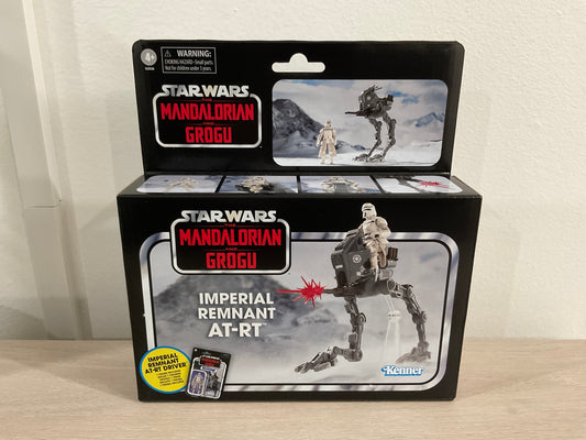 Star Wars Vintage Collection Mandalorian Grogu AT-RT 3.75-Inch Figure Set Hasbro