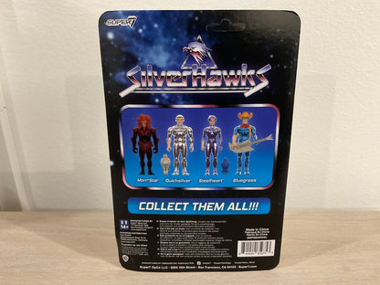 Super7 SilverHawks ReAction Wave 1 Quicksilver (Toy Version) 3.75-Inch Action Figure - Substandard Card