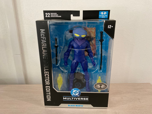 Black Manta (DC Classic) McFarlane Collector Edition #68 Platinum Edition 7" Figure - Substandard Box