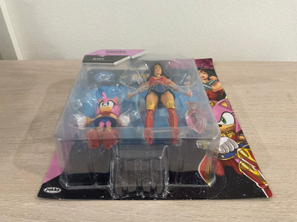 Sonic x DC Amy as Wonder Woman & Wonder Woman 2-Piece Action Figure Set
