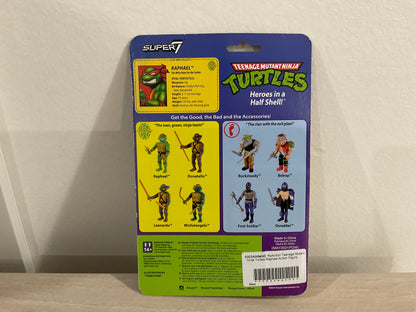 Super7 ReAction Teenage Mutant Ninja Turtles – Raphael 3.75-Inch Figure