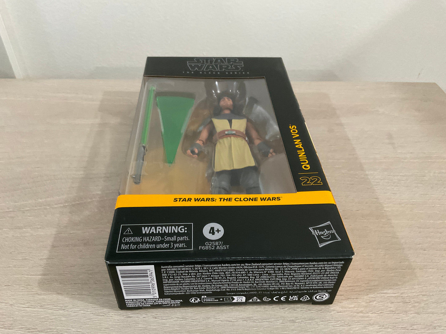 Star Wars Black Series Quinlan Vos 6-In Action Figure Clone Wars Hasbro