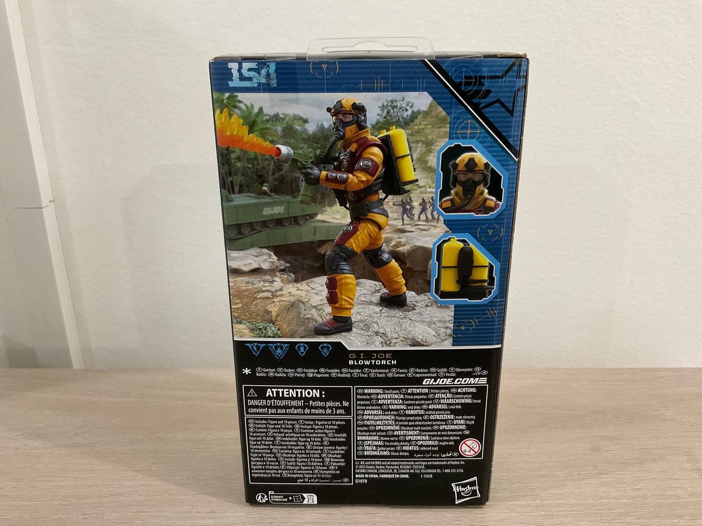 G.I. Joe Classified Series Blowtorch 6-Inch Action Figure Hasbro (Substandard Box 4)