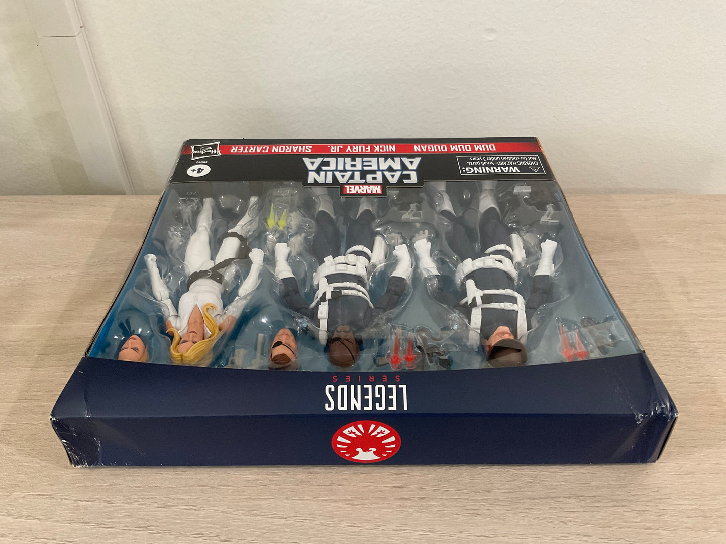 Marvel Legends Series S.H.I.E.L.D. 3-Pack – Dum Dum Dugan, Sharon Carter & Nick Fury Jr. 6" Figures (Damaged Packaging 2)