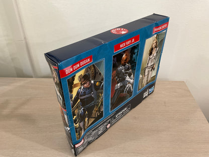 Marvel Legends Series S.H.I.E.L.D. 3-Pack – Dum Dum Dugan, Sharon Carter & Nick Fury Jr. 6" Figures (Damaged Packaging 3)
