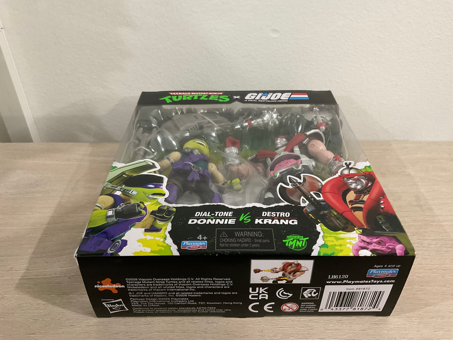 Teenage Mutant Ninja Turtles x G.I. Joe Dial-Tone x Donatello vs. Destro x Krang Action Figure Set