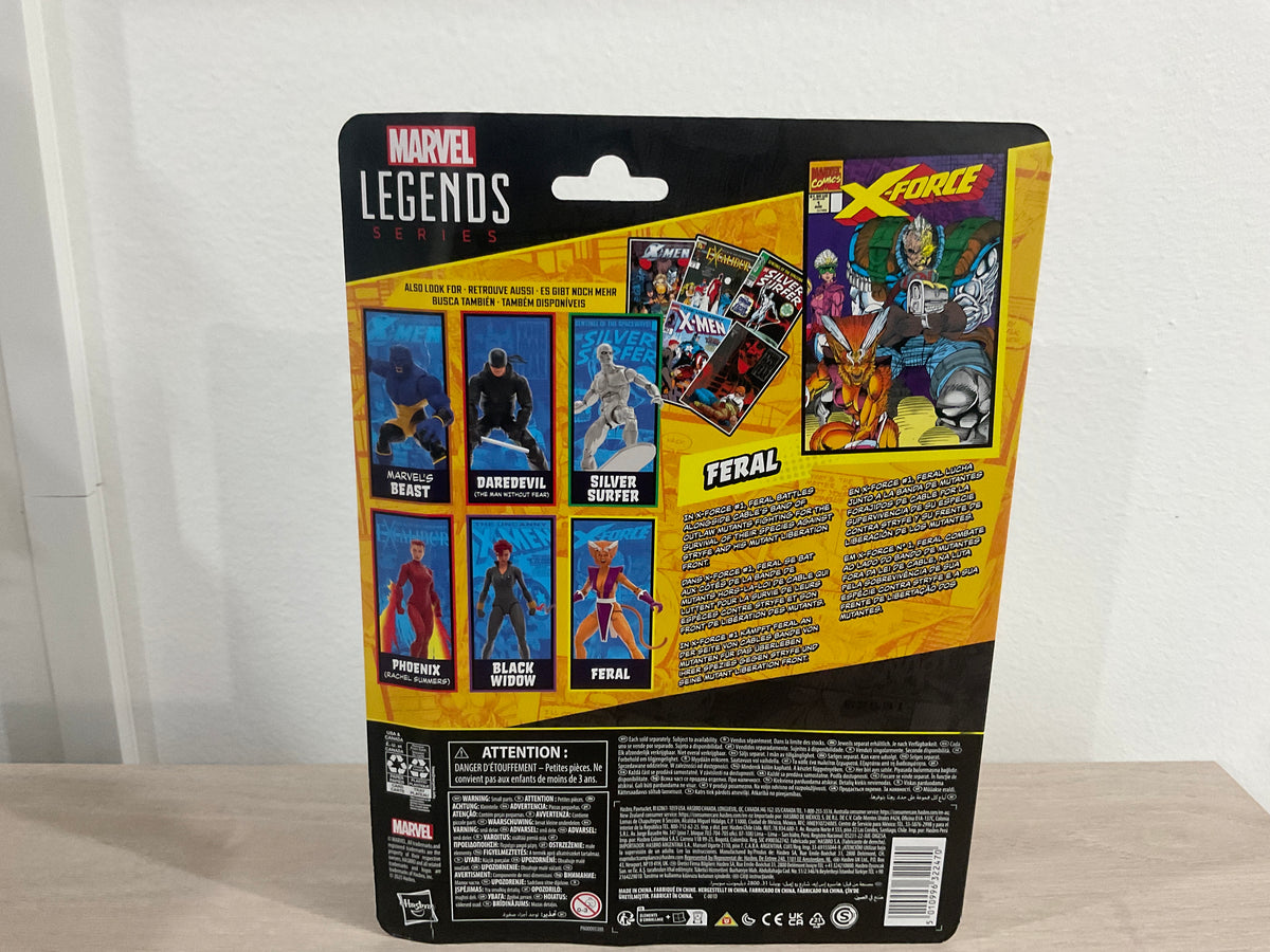 Marvel Legends Series Feral (X-Force & X-Men Comics-Inspired) – 6-Inch Action Figure - Substandard Card 1