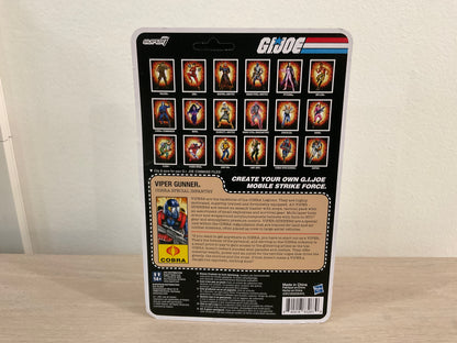 G.I. Joe Super7 ReAction+ Cobra Viper Gunner 4" Action Figure
