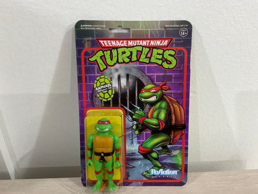 Super7 ReAction Teenage Mutant Ninja Turtles – Raphael 3.75-Inch Figure