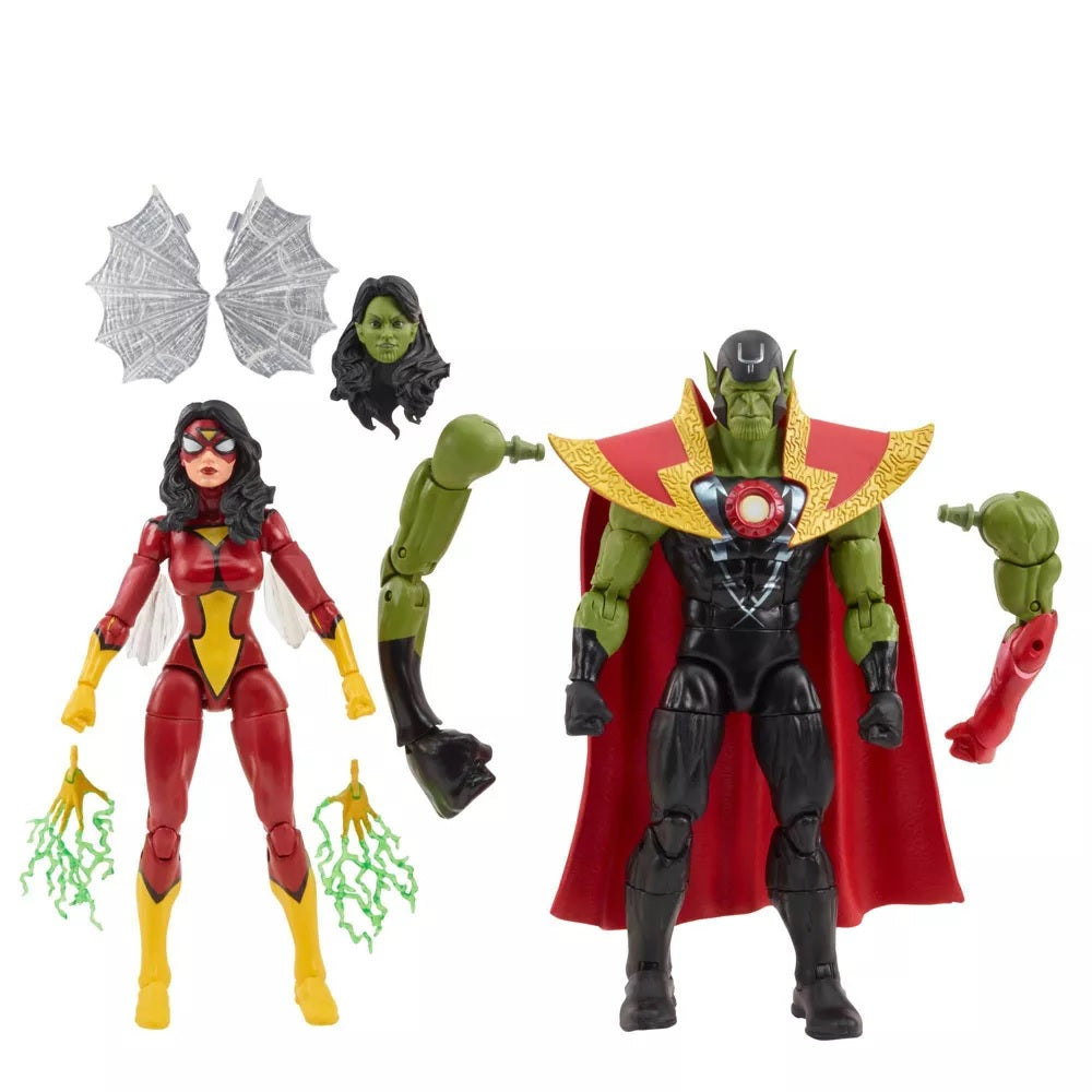 Marvel Legends Skrull Queen and Super-Skrull Action Figure Set - 2 pack