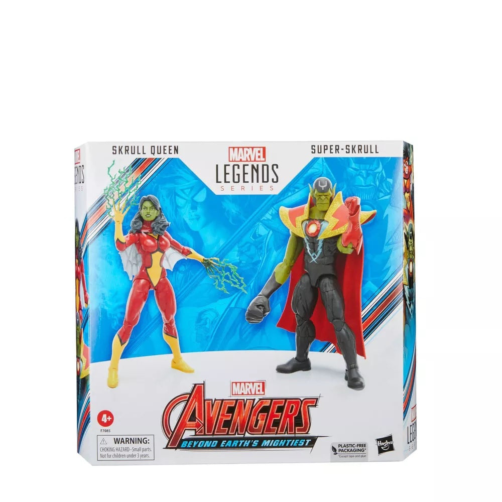 Marvel Legends Skrull Queen and Super-Skrull Action Figure Set - 2 pack