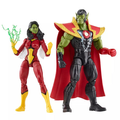 Marvel Legends Skrull Queen and Super-Skrull Action Figure Set - 2 pack