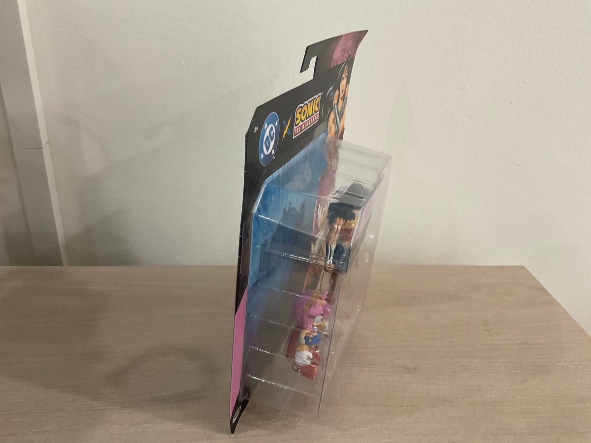 Sonic x DC Amy as Wonder Woman & Wonder Woman 2-Piece Action Figure Set