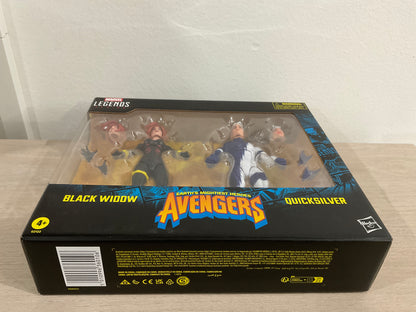 Avengers Marvel Legends Series Black Widow and Quicksilver 6-Inch Action Figure 2-Pack