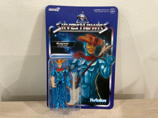 SilverHawks Bluegrass (Toy Version) ReAction 3.75" Figure – Super7