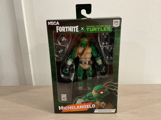NECA Fortnite x Teenage Mutant Ninja Turtles Ultimate Michelangelo 7-Inch Scale Action Figure