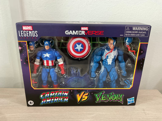 Marvel Legends 6-Inch Captain America vs Venom – Gamerverse 2-Pack