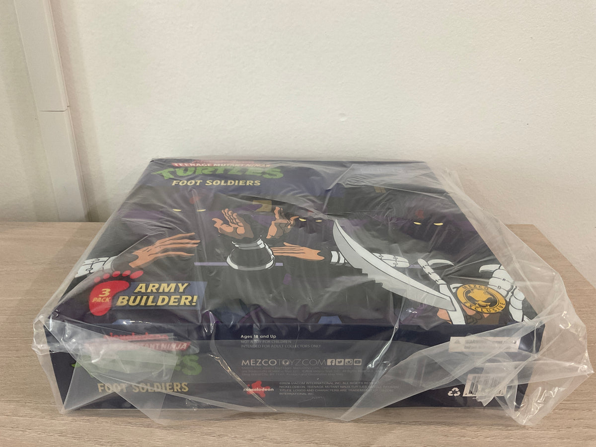 Mezco One:12 Collective TMNT Foot Soldiers Army Builder Set – Cartoon Version