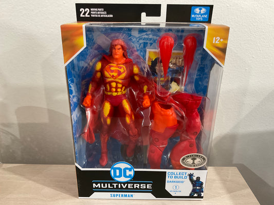 DC Multiverse Superman (Justice League Task Force) Platinum Edition 7-Inch Action Figure with Darkseid BAF Piece
