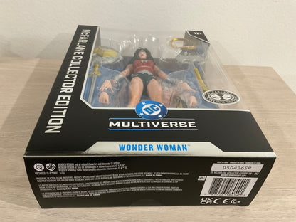 DC McFarlane Collector Edition #61 Wonder Woman (1980s) Platinum Edition 7-Inch Scale Action Figure – Chase Variant