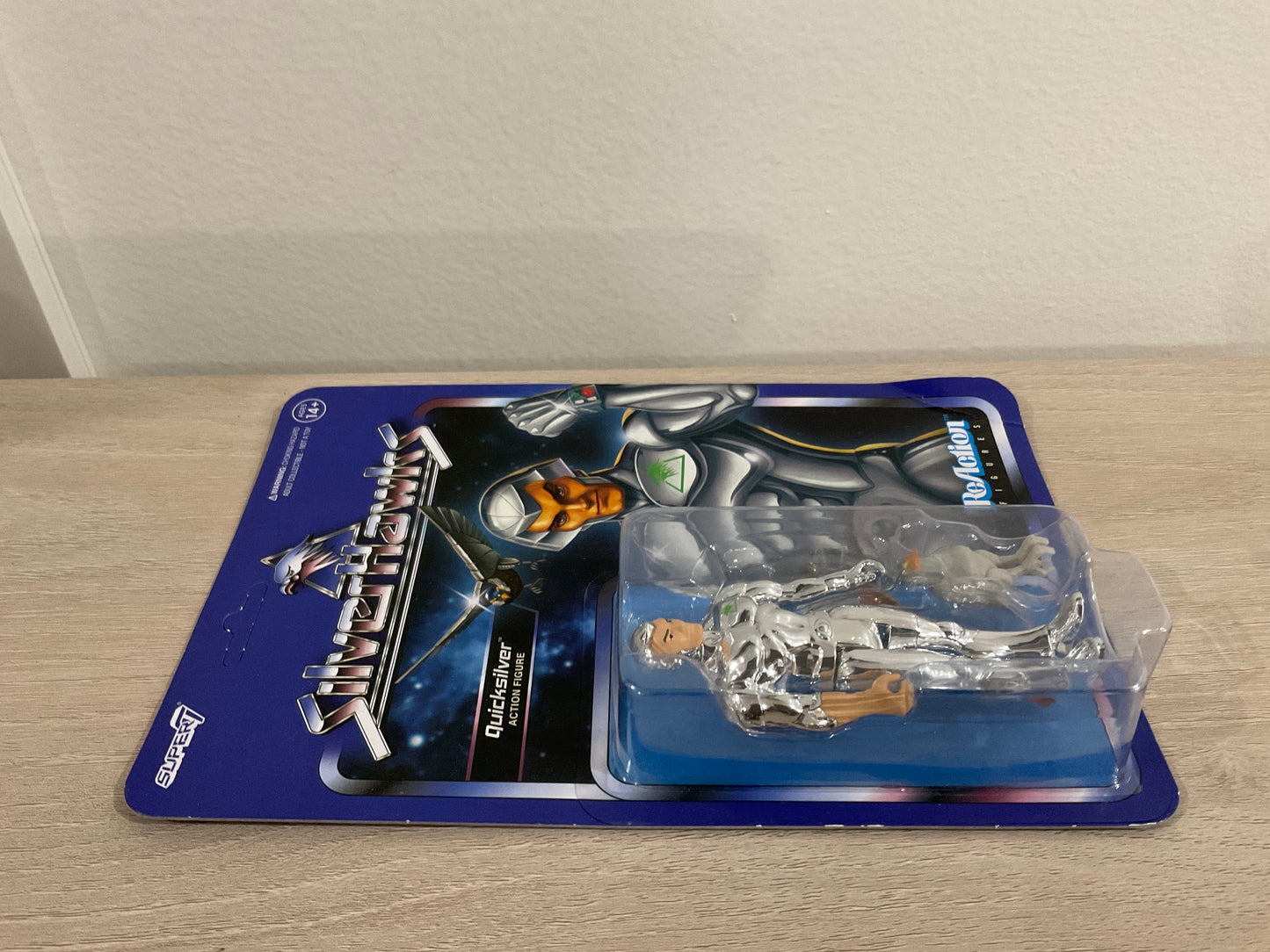 Super7 SilverHawks ReAction Wave 1 Quicksilver (Toy Version) 3.75-Inch Action Figure - Substandard Card