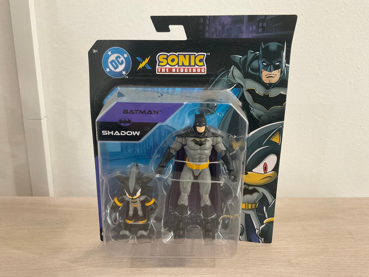 Sonic x DC Shadow as Batman and Batman 2-Piece Action Figure Set