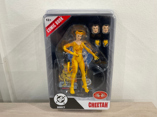 Cheetah (DC Direct Page Punchers: Crisis on Infinite Earths) 7-Inch Action Figure w/ Comic – Red Platinum Edition – McFarlane Toys
