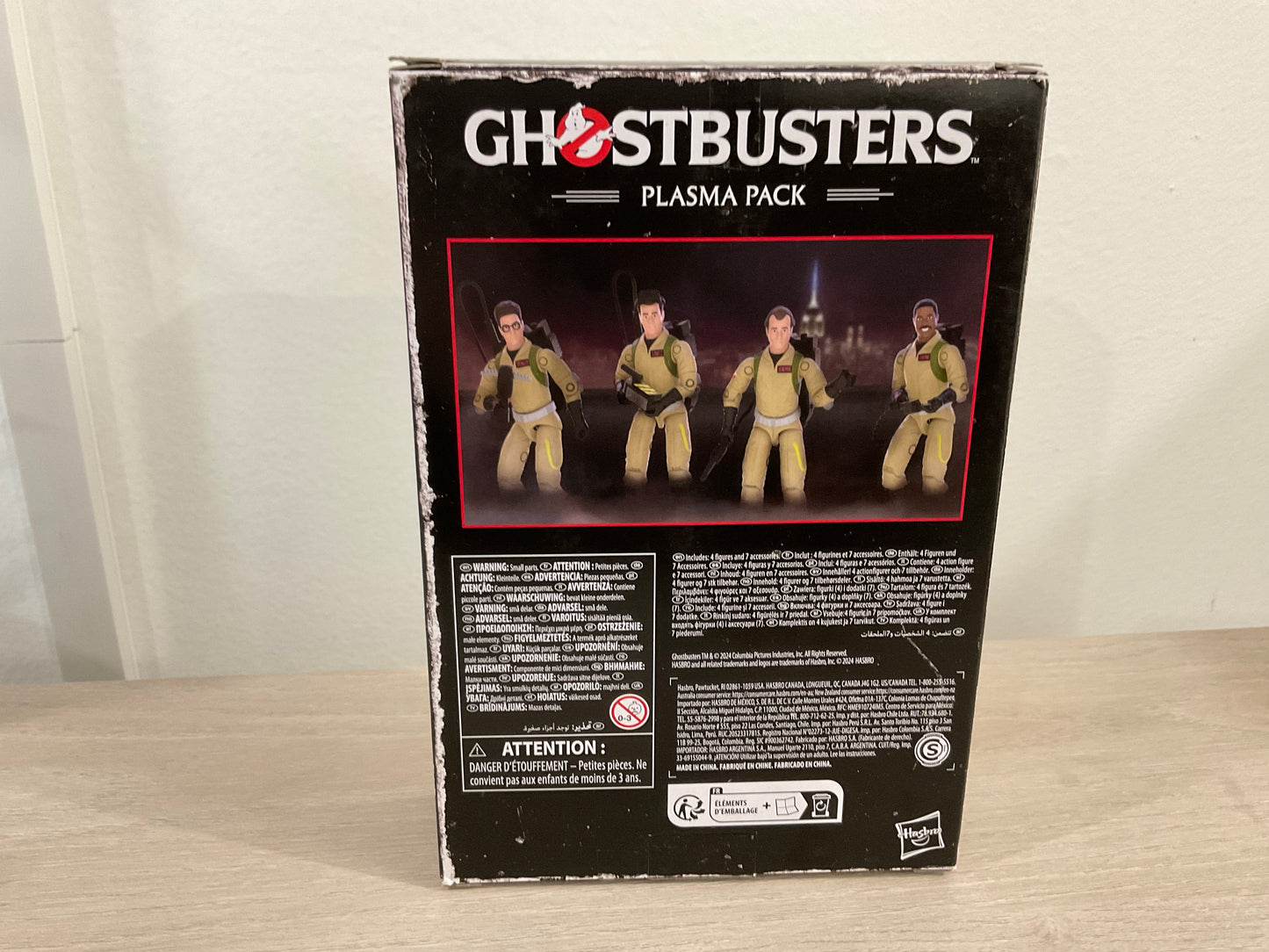 Ghostbusters Plasma Pack O-Ring Action Figure Set 40th Anniversary 3.75-In Hasbro (Substandard Box)