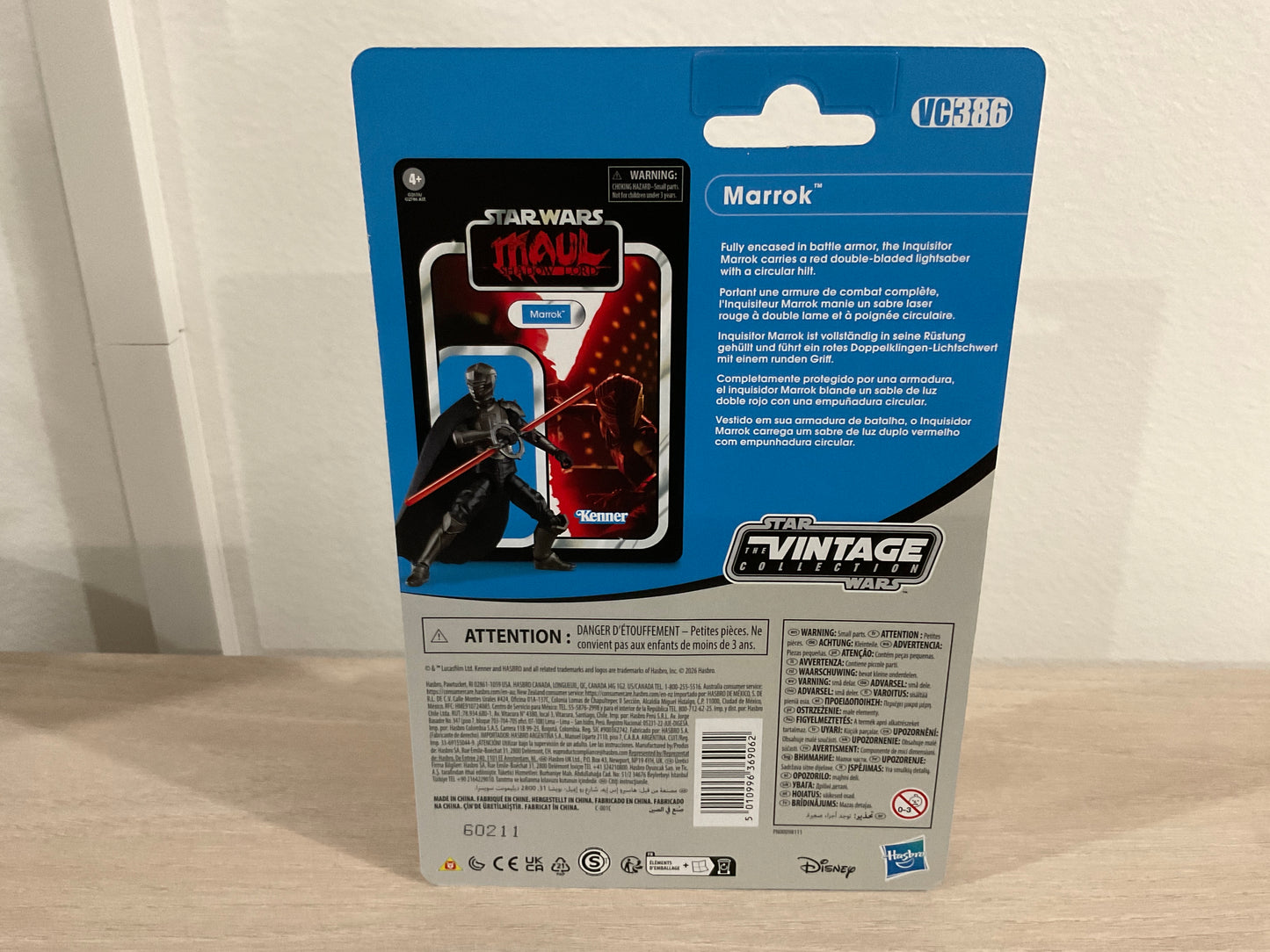 Star Wars Vintage Collection Maul Shadow Lord Marrok 3.75-Inch Figure Hasbro (Substandard Card)