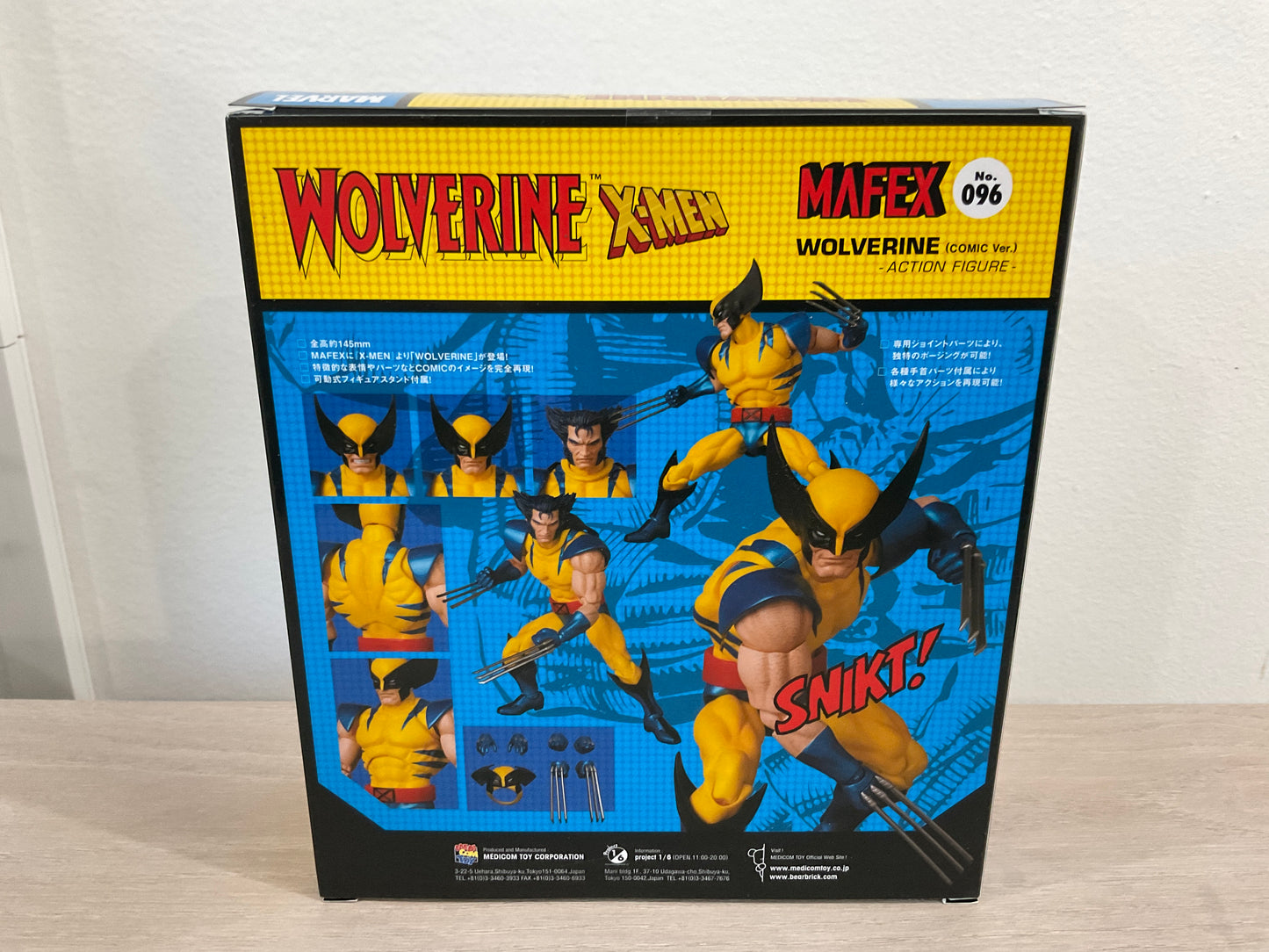 MAFEX No.096 Wolverine Comic Version 2nd Reissue X-Men Figure