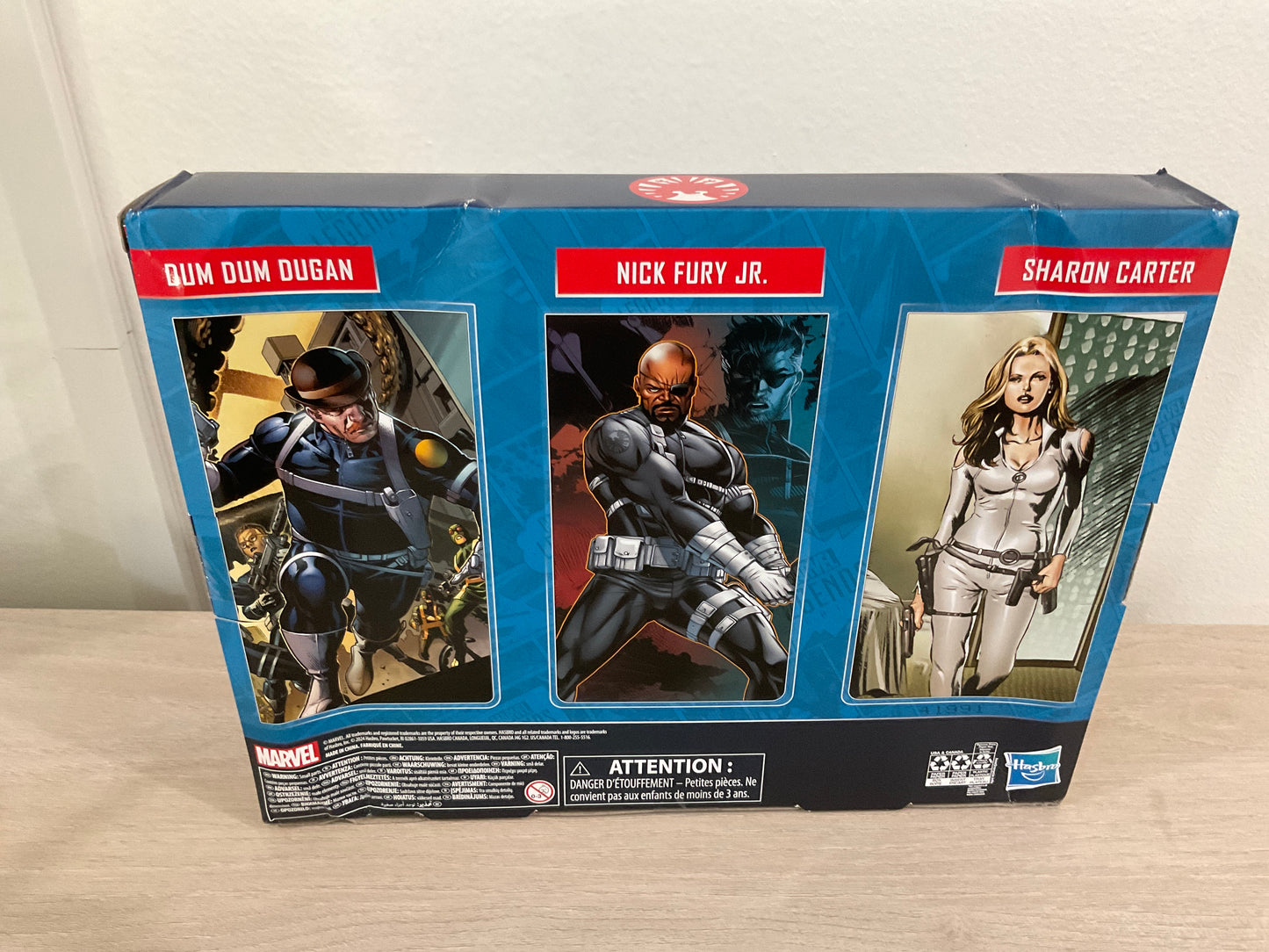 Marvel Legends Series S.H.I.E.L.D. 3-Pack – Dum Dum Dugan, Sharon Carter & Nick Fury Jr. 6" Figures (Damaged Packaging 3)