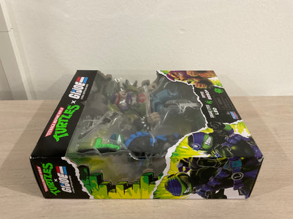 Teenage Mutant Ninja Turtles x G.I. Joe Snake Eyes x Leonardo vs. Ripper x Bebop Action Figure Set