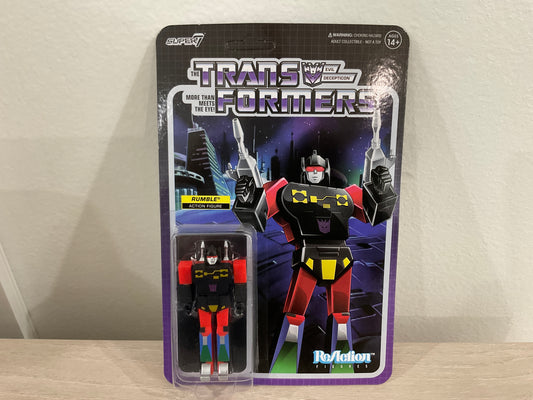 Super7 ReAction Transformers – Rumble (Red) 3.75-Inch Action Figure