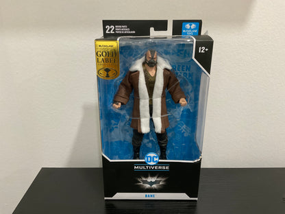 McFarlane DC Multiverse Bane (Trench Coat) Gold Label – Batman: The Dark Knight Trilogy (SDCC 2023 Exclusive) Substandard Box