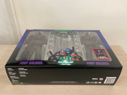 TMNT Secret of the Ooze Foot Soldier 7-In 2-Pack with Weapons Rack NECA