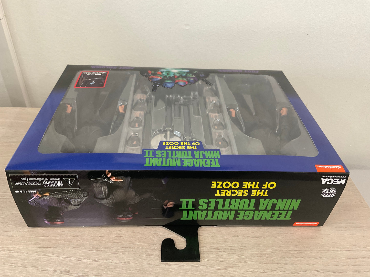 TMNT Secret of the Ooze Foot Soldier 7-In 2-Pack with Weapons Rack NECA