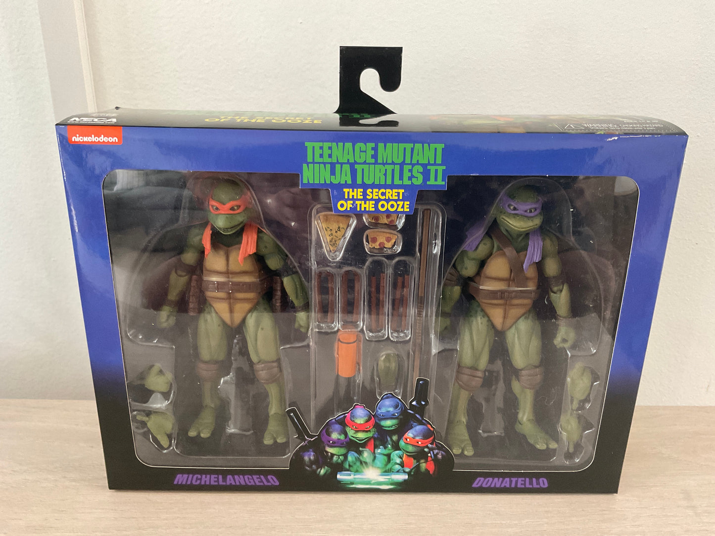 TMNT Secret of the Ooze Donatello & Michelangelo 7-In 2-Pack NECA