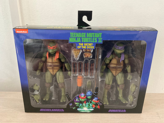 TMNT Secret of the Ooze Donatello & Michelangelo 7-In 2-Pack NECA