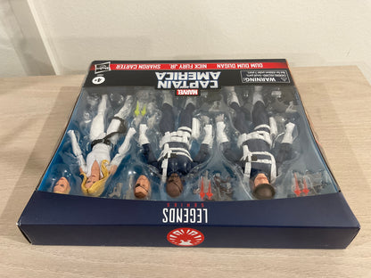 Marvel Legends Series S.H.I.E.L.D. 3-Pack – Dum Dum Dugan, Sharon Carter & Nick Fury Jr. 6" Figures (Damaged Packaging 8)