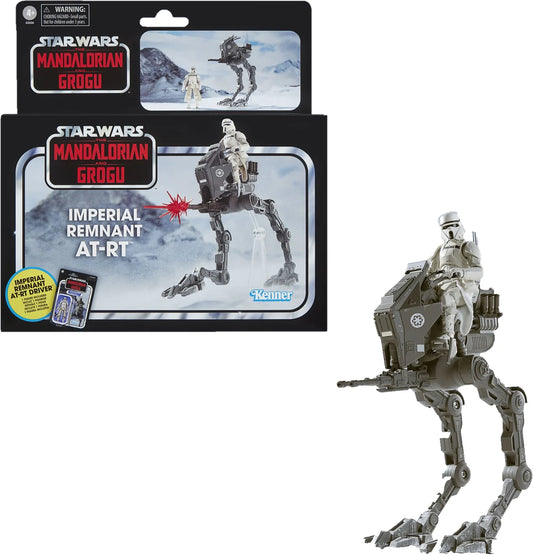 Star Wars Vintage Collection Mandalorian Grogu AT-RT 3.75-Inch Figure Set