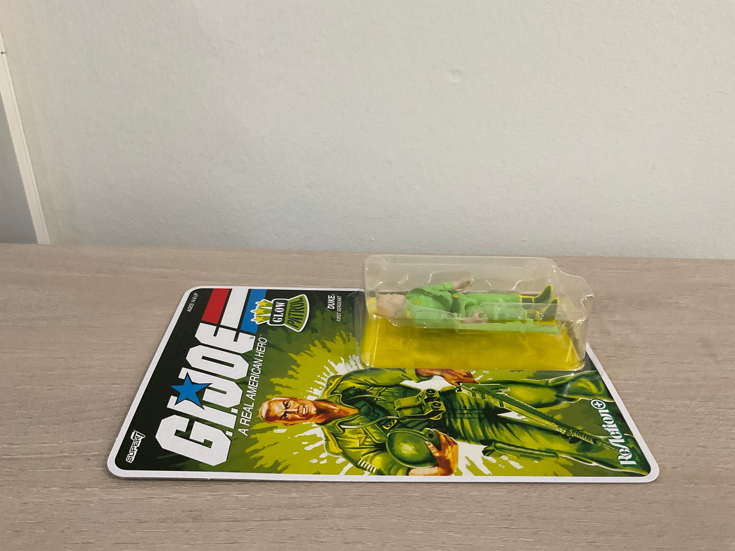 G.I. Joe Super7 ReAction+ Duke (Glow Patrol - Green) 4" Action Figure