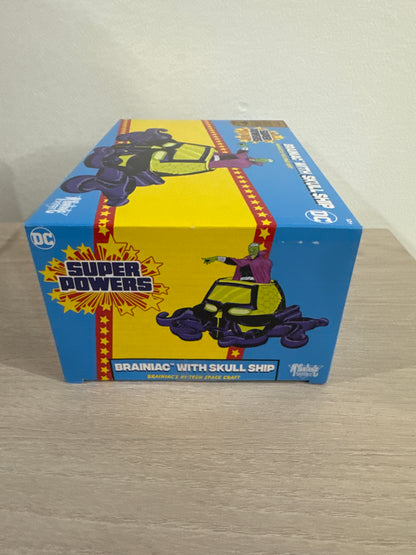 Brainiac w/Skull Ship: Panic in the Sky (DC Super Powers) Gold Label 4.5" Figure & Vehicle