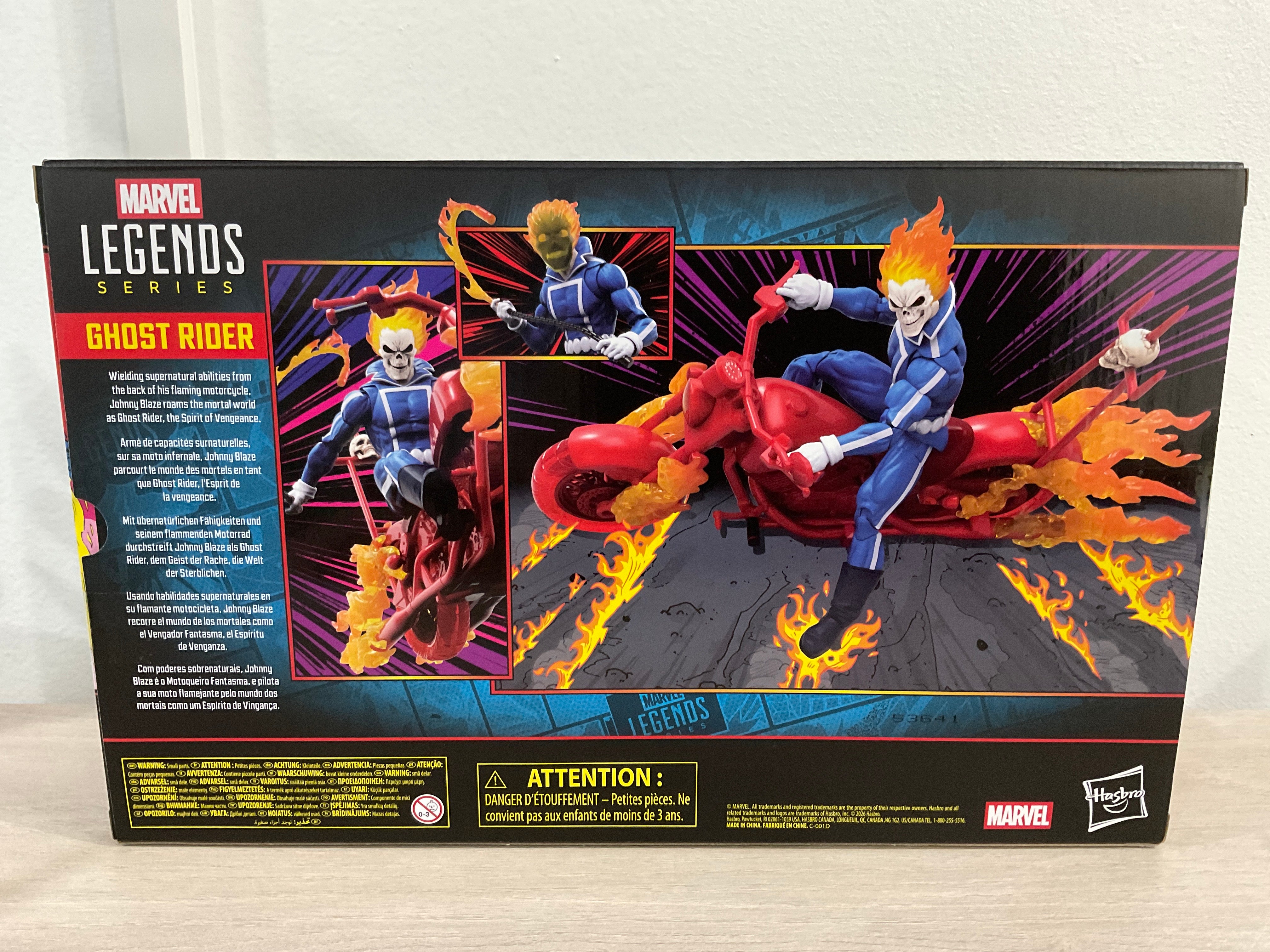 Marvel Legends Ghost Rider Johnny Blaze with Motorcycle Figure