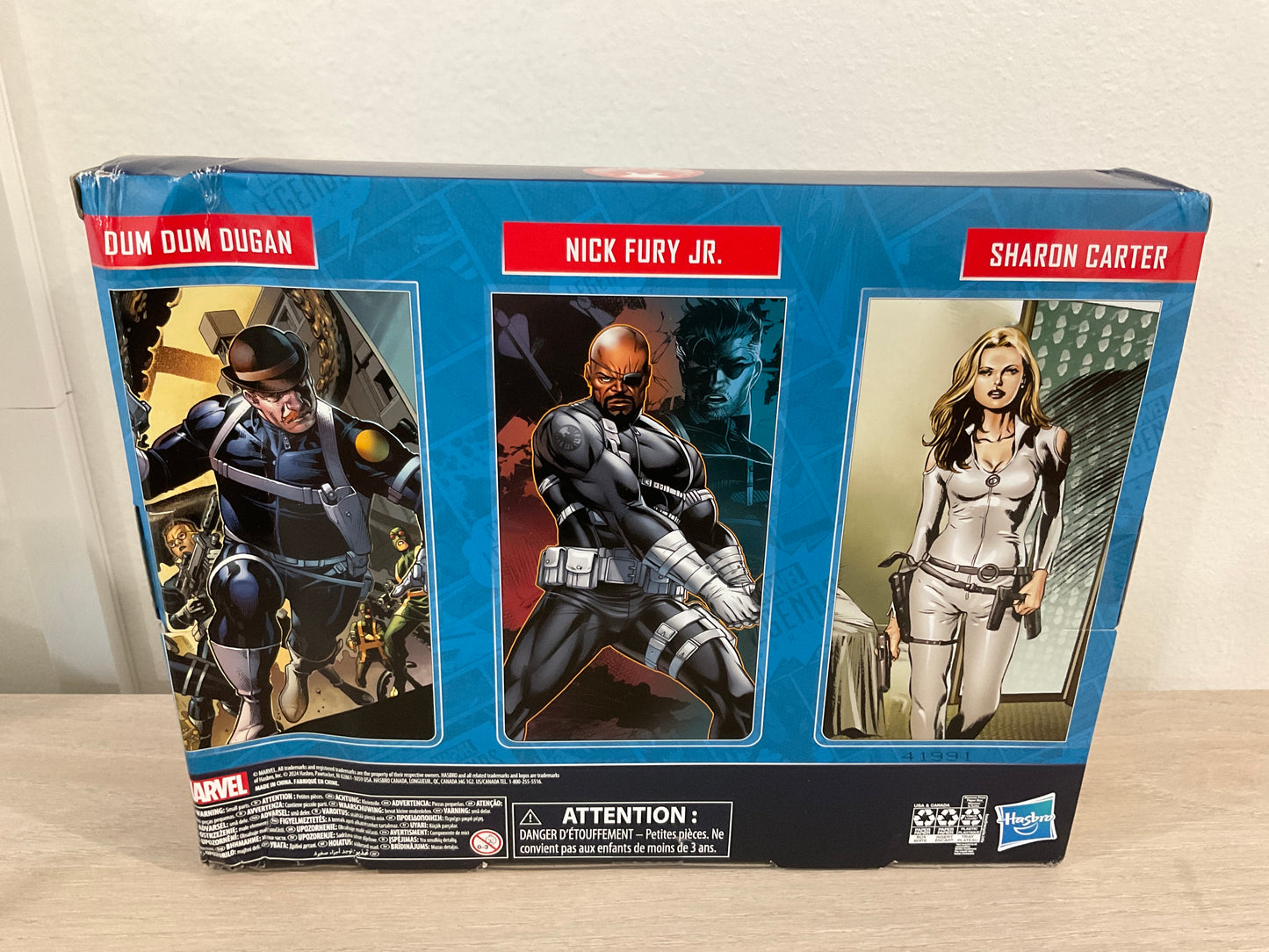 Marvel Legends Series S.H.I.E.L.D. 3-Pack – Dum Dum Dugan, Sharon Carter & Nick Fury Jr. 6" Figures (Damaged Packaging 4)