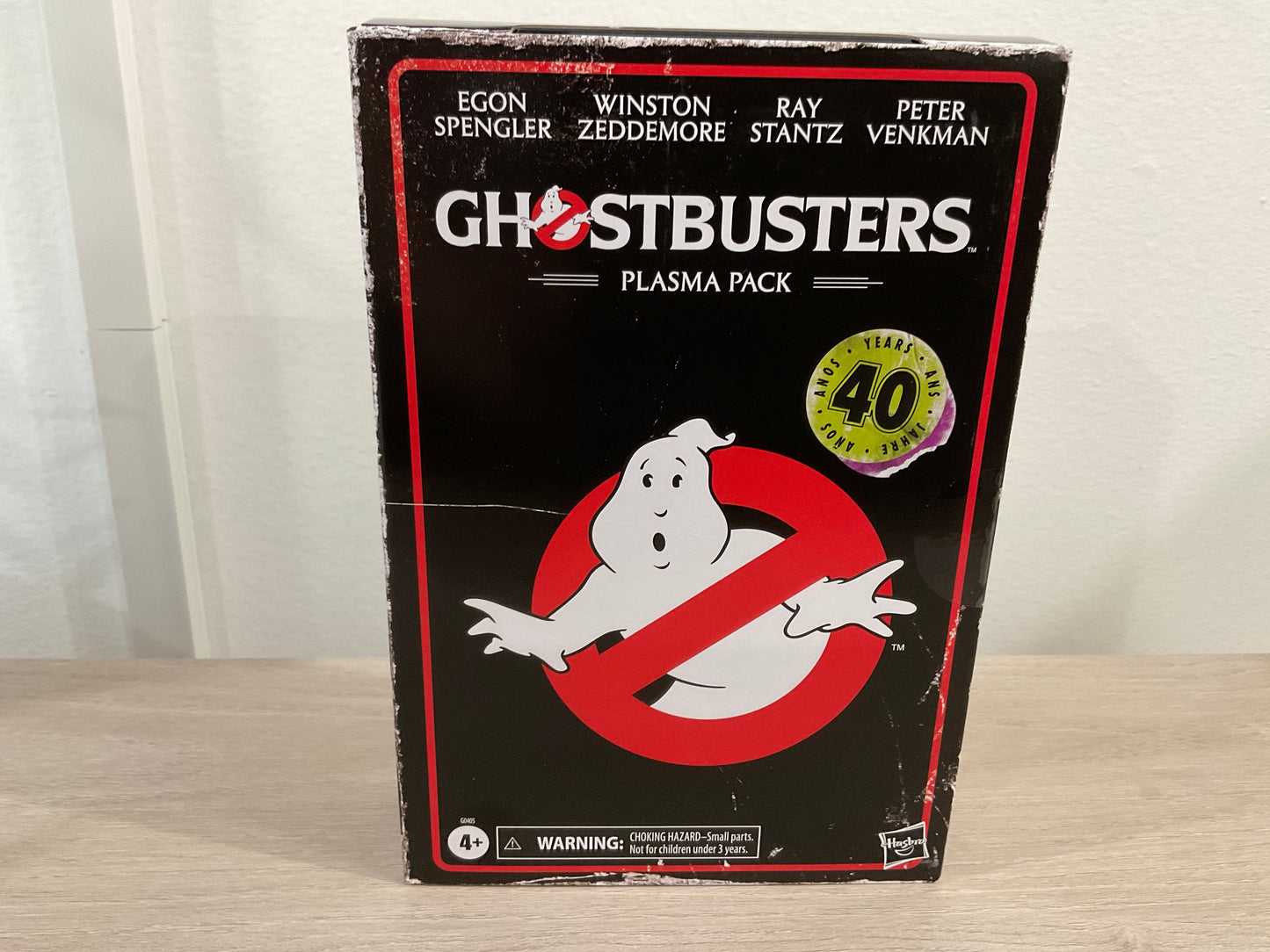 Ghostbusters Plasma Pack O-Ring Action Figure Set 40th Anniversary 3.75-In Hasbro (Substandard Box)